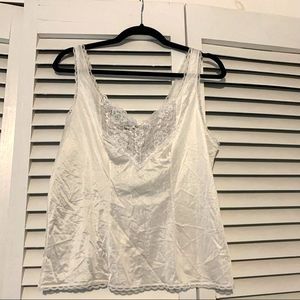 Vintage Sears Size 38 White Lacey Lingerie Top Coquette Cottagecore